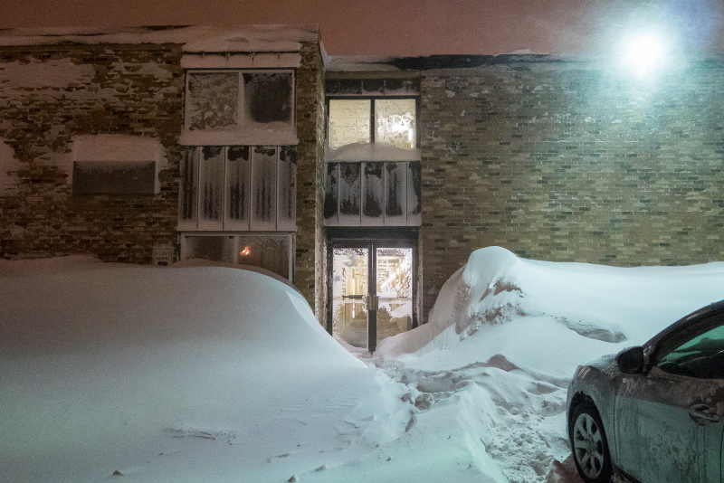 There’s a hotel in there. Photo by Tod Seelie.